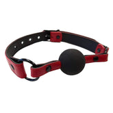 Rouge Garments Leather Croc Print Ball Gag - Adult Planet - Online Sex Toys Shop UK